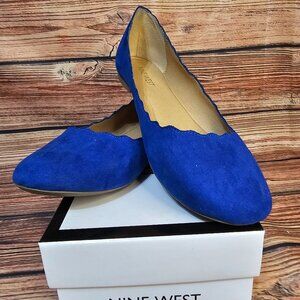 Nine West Slip On Blue Shoes Size 8 1/2